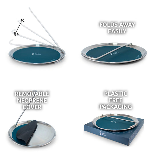 Topple Tray one handed tray carrying drinks at home