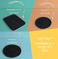 Tipsi Tray™ | Rectangular | Single Handed Carry Tray - Single Handed